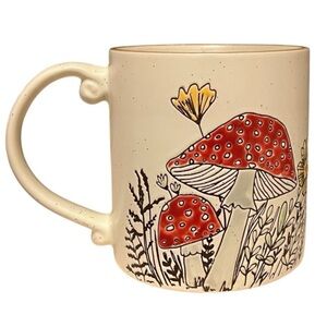 Mushroom Mug Handpainted Oversized Jumbo Portobello